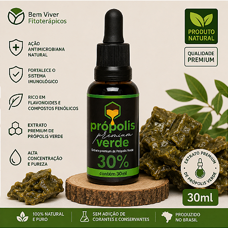 Extrato Premium de Própolis Verde 30ml