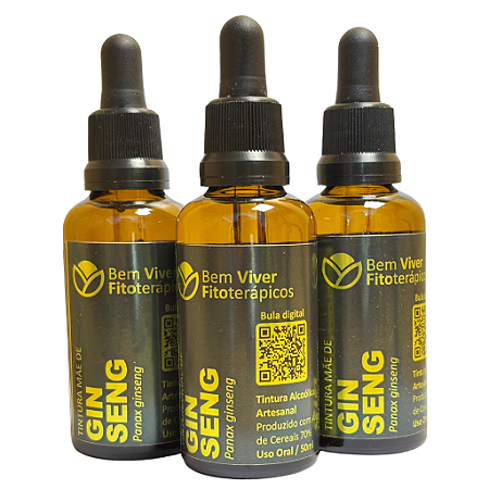 Tintura Mãe de Ginseng (Panax ginseng) 50ml