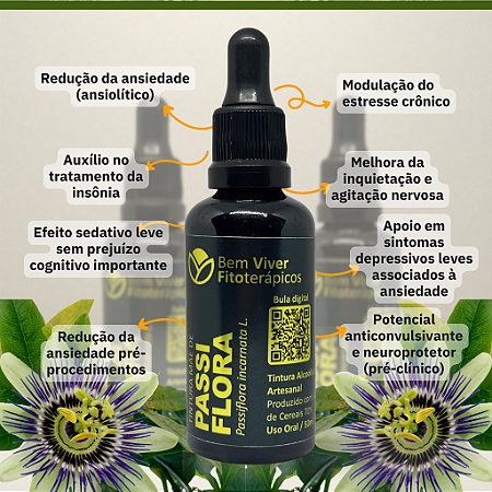 Extrato/Tintura Mãe de Passiflora (Passiflora incarnata) 50ml