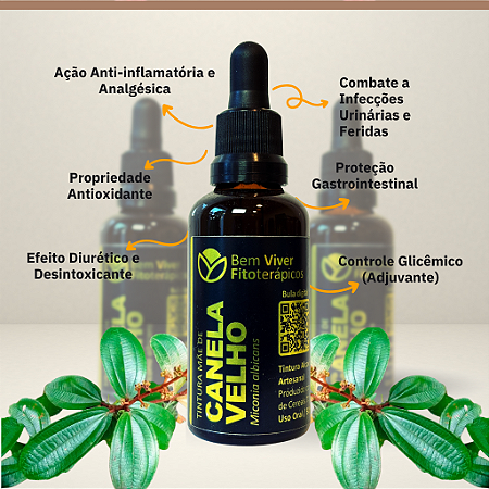 Tintura Mãe de Canela de Velho (Miconia albicans) 50ml