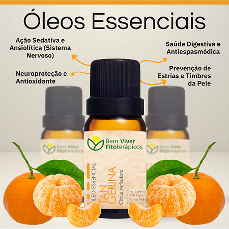 Óleo Essencial de Tangerina (Citrus Reticulata) 10ml