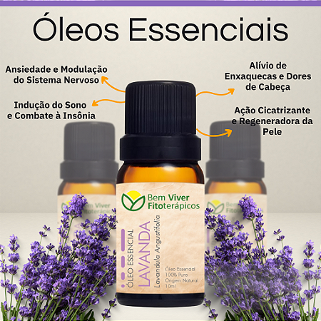 Óleo Essencial de Lavanda (Lavandula Angustifolia) 10ml