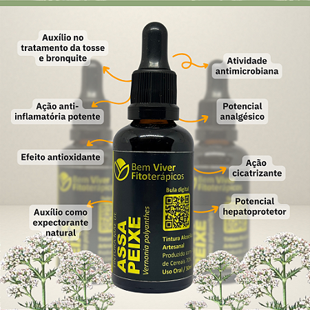 Extrato/Tintura Mãe de Assa-peixe (Vernonia polyanthes) 50ml