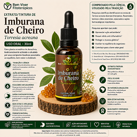 Extrato/Tintura Mãe de Imburana de Cheiro (Protium heptaphyllum) 30ml