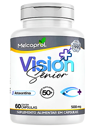 Vision+ Senior Melcoprol - 60 Caps Luteína, Astaxantina, Zeaxantina