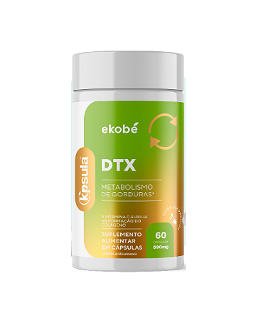 1 Gli ( K’psula DTX ) 60 Caps 590mg - Psylium e inulinaresveratrol, vitamina C, colina e cromo (Ajuda a baixar a diabete