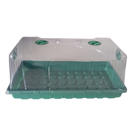 Estufa para germinação / Clonagem PROPAGATOR - 4 JANELAS PASSIVAS (55cmx28cmx17cm)