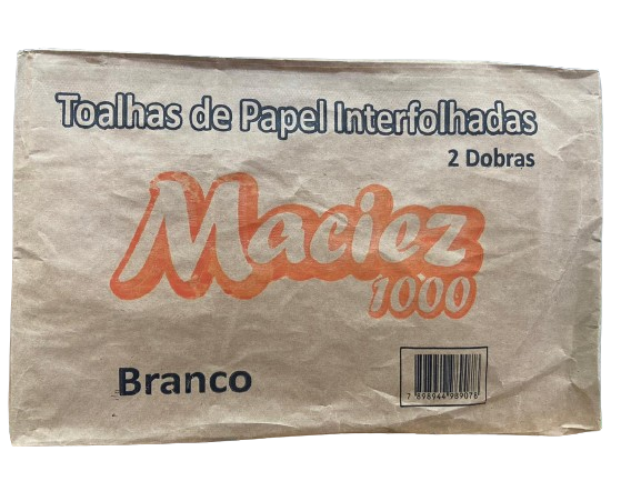 PAPEL TOALHA INTERFOLHA BRANCO MACIEZ C/1000FL 20X21