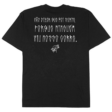 Camiseta Mais Corre "Vão Dizer Que Foi Sorte" Preta