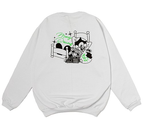 Moletom Mais Corre “Money Dreams” Careca Branco