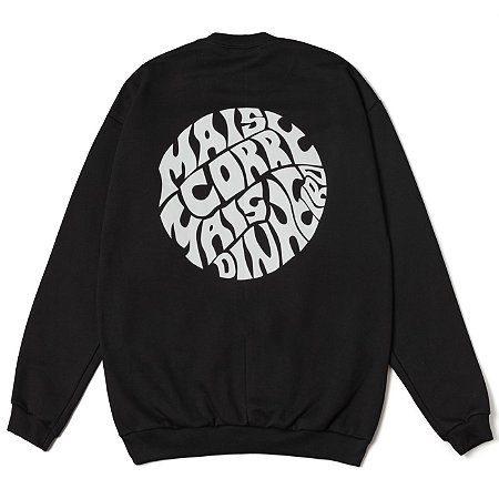 Moletom Careca MCMD "Round" Preto