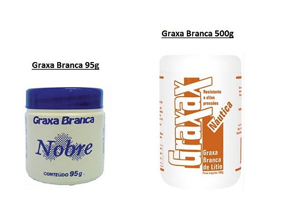 Graxa Branca Náutica 95g OU 500g (Vendidas Separadamente)