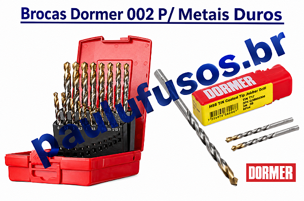 Brocas Aço Rapido 002 Dormer para metais duros