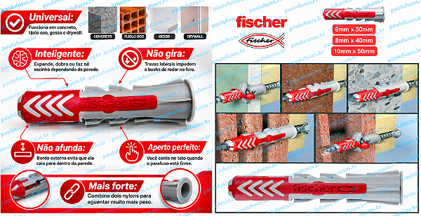 Buchas Fischer Duopower (Nylon)