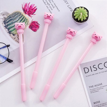 Caneta Porquinhos Cor de Rosa