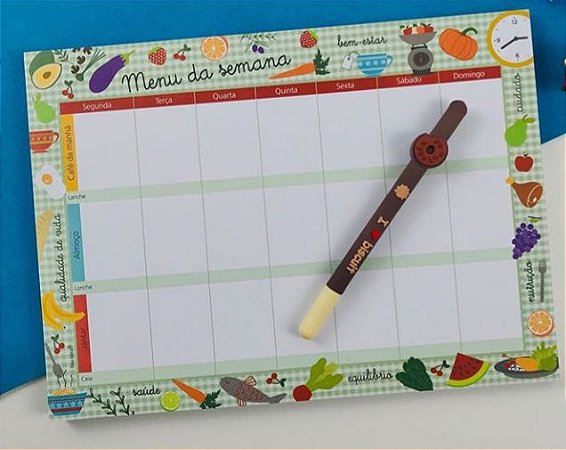 Bloco Menu da Semana - Fina Ideia
