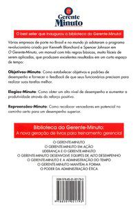 O GERENTE-MINUTO - AUTOR(A): BLANCHARD, KEN
