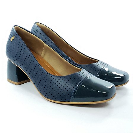 Sapato Usaflex Azul Marinho - Lojas Micalce Calçados Confortáveis e Moda e  Acessórios