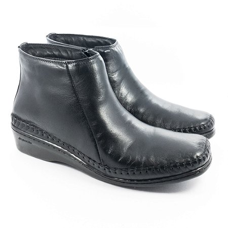 Bota Comfort Plus Preta Cano Curto - Lojas Micalce Calçados Confortáveis e  Moda e Acessórios