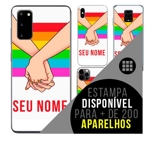 Capa de celular personalizada com nome - LGBT homossexual