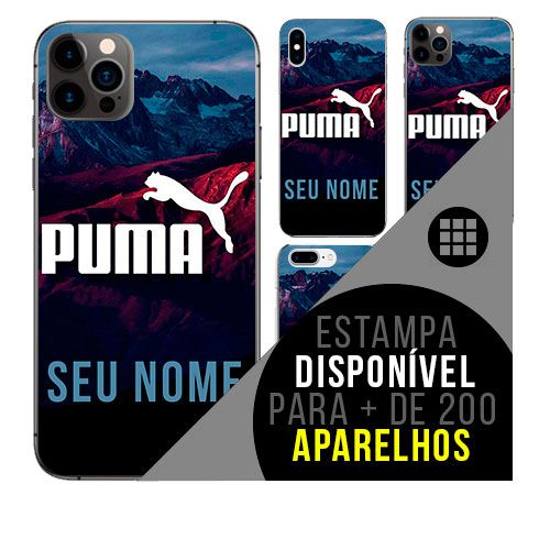 Capa de celular personalizada com nome - Puma