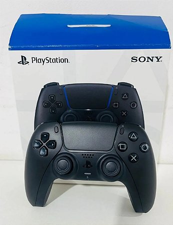 Controle Joystick Sem Fio Game Ps5 Dualsense Midnight Black Midnight Black (Recondicionado)