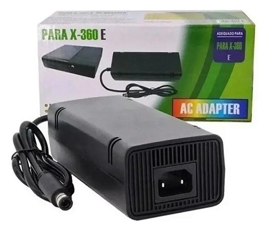 Fonte Compatível Xbox 360 Super Slim Bivolt 1 Pino Voltagem De Entrada 110v/220v