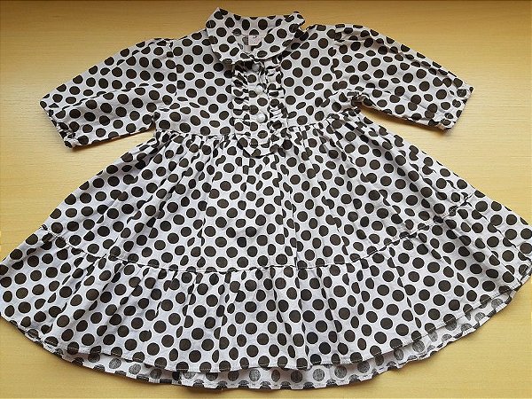 vestido rodado de bolinha