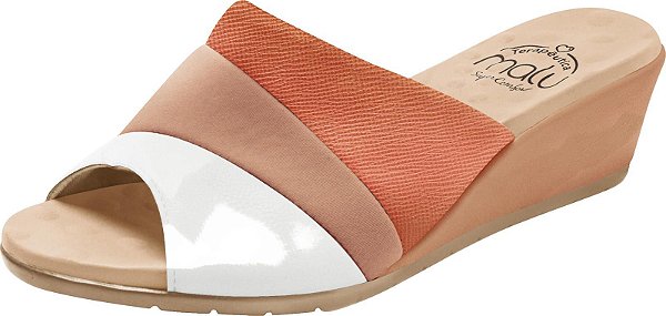 Tamanco anabela confortavel Clearance