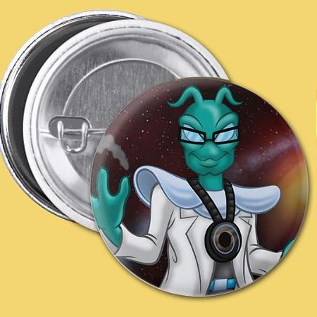 Bóton Medalha Zero do Personagem Doutor Mente