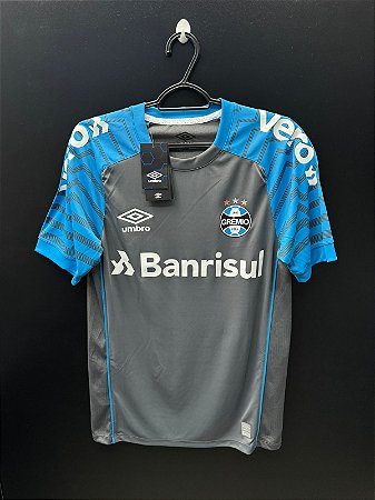 CAMISA DO GRÊMIO GOLEIRO 2021 AZUL/GRAFITE (S/N) - P