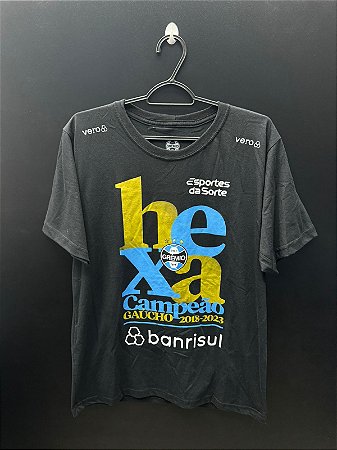 CAMISA DO GRÊMIO HEXA CAMPEÃO GAÚCHO -M