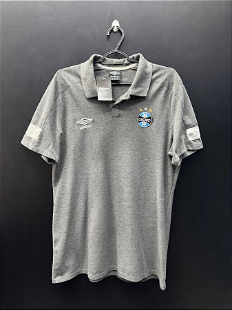 CAMISA DO GRÊMIO POLO CINZA UMBRO - M