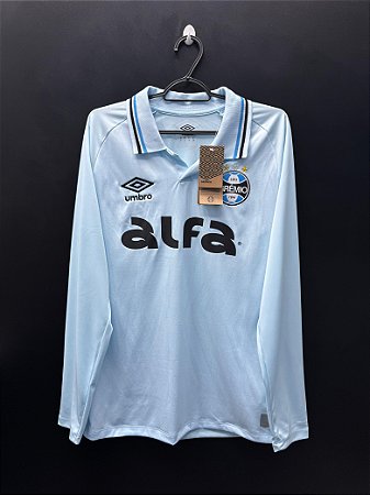 CAMISA DO GRÊMIO 2025 CELESTE ALFA S/N (MANGA LONGA) - P