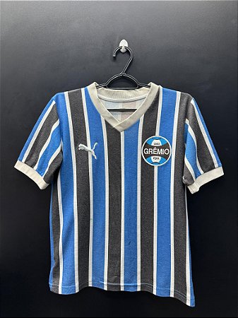 CAMISA DO GRÊMIO 1983 RETRÔ TRICOLOR PUMA #7 - GG (FEMININA)