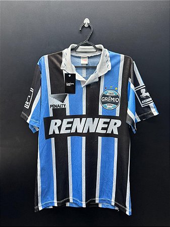 CAMISA DO GRÊMIO 1995 TRICOLOR #7 - P (BORDA AZUL)