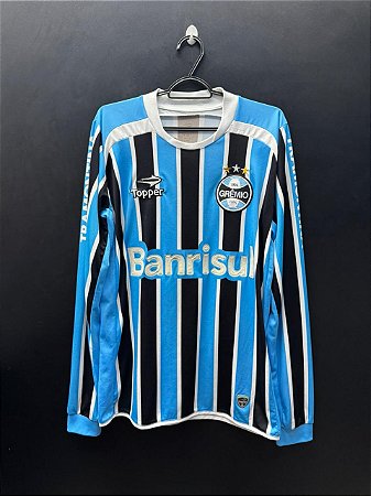 CAMISA DO GRÊMIO 2011 TRICOLOR #15 JÚLIO CESAR - M (MANGA LONGA)