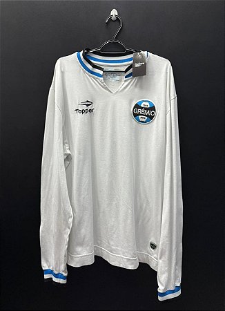 CAMISA DO GRÊMIO RETRO 1981 BRANCA #9 - 5G (MANGA LONGA)