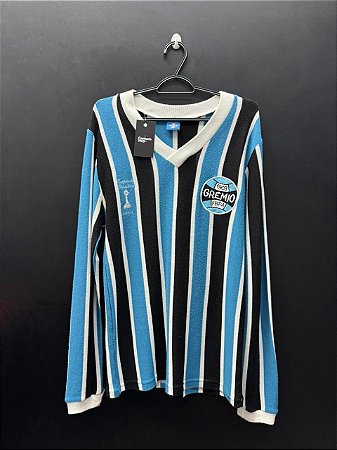 CAMISA DO GRÊMIO 1983 RETRO LICENCIADA TRICOLOR #7 - M (MANGA LONGA)