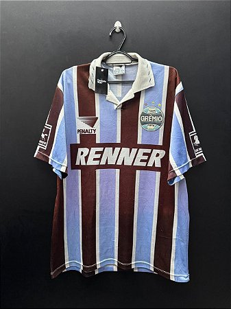 CAMISA DO GRÊMIO 1995 TRICOLOR #9 - GG (BORDA AZUL)