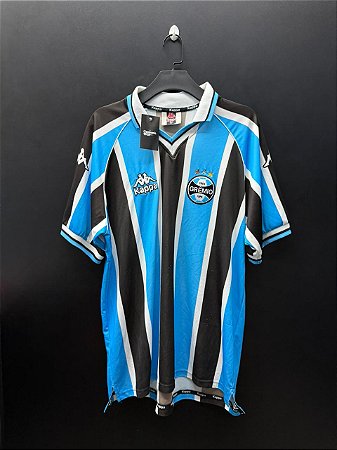 CAMISA DO GRÊMIO 2001 TRICOLOR #10 - G (S/ PATROCÍNIO)