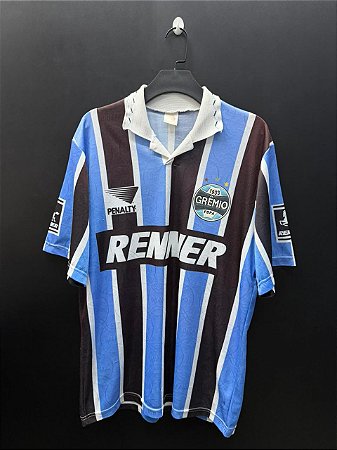 CAMISA DO GRÊMIO 1995 TRICOLOR #9 - G (BORDA AZUL)