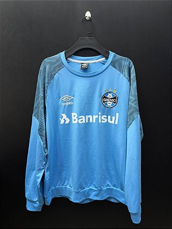 MOLETOM DO GRÊMIO 2018 TREINO CELESTE - GG