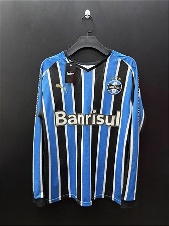 CAMISA DO GRÊMIO 2008 TRICOLOR #8 - M (MANGA LONGA)