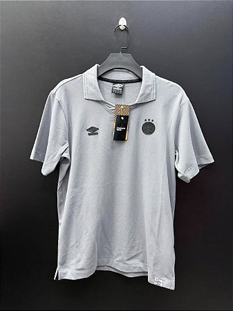 CAMISA DO GRÊMIO 2025 POLO VIAGEM CINZA - M