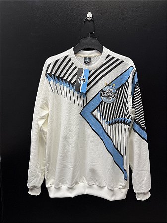 MOLETOM DO GRÊMIO 1997 RETRO CT BRANCO