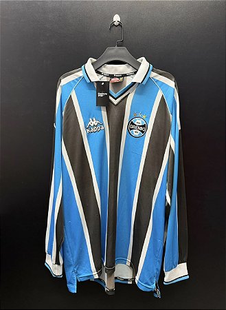 CAMISA DO GRÊMIO 2001 TRICOLOR S/ PATROCÍNIO #10 - GG (MANGA LONGA)
