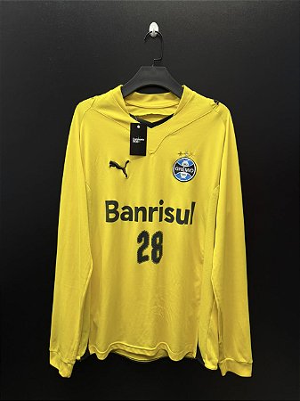 CAMISA DO GRÊMIO 2009 TREINO AMARELA #28 - GG (MANGA LONGA)