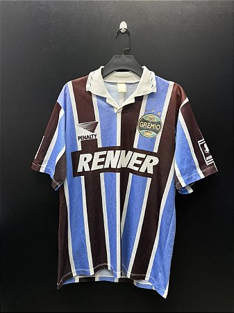 CAMISA DO GRÊMIO 1995 TRICOLOR #9 - G (BORDA AZUL)