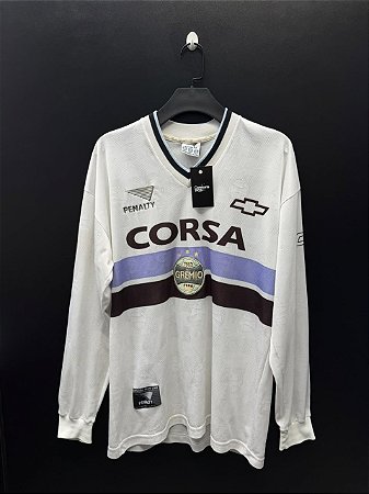 CAMISA DO GRÊMIO 1998 BRANCA #17 - M (MANGA LONGA)